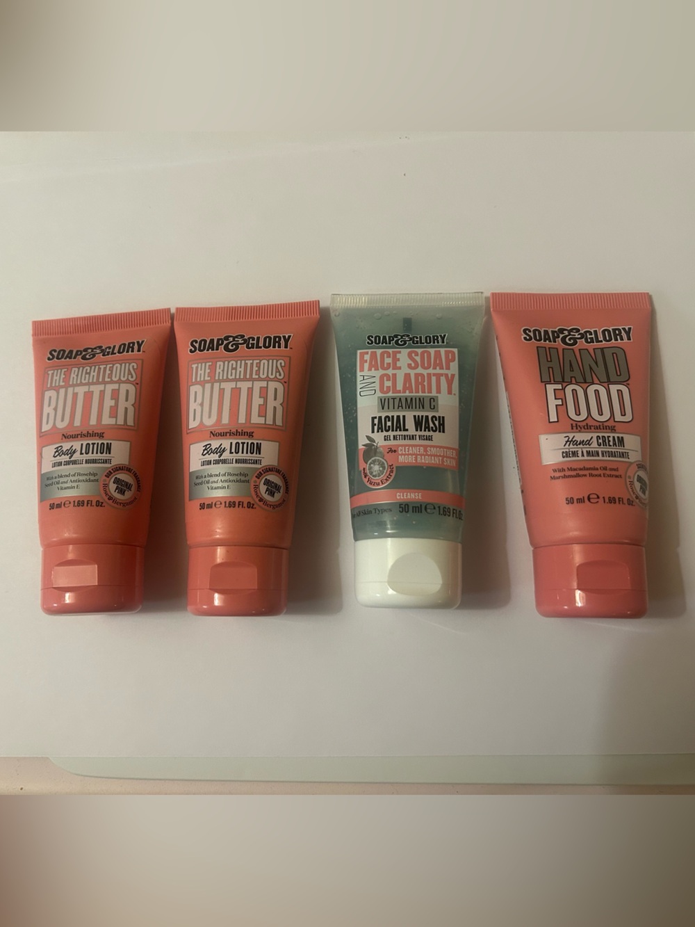 Soap & Glory Travel Size Skincare Body Care Gift Set 4pc NEW